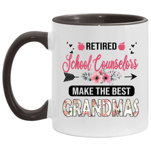Retired School Counselors Make The Best Grandmas Retirement T-Shirt AM11OZ 11 oz. Accent Mug