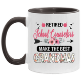 Retired School Counselors Make The Best Grandmas Retirement T-Shirt AM11OZ 11 oz. Accent Mug