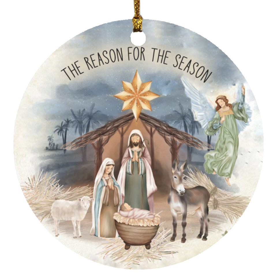 the reason for the season SUBORNC Circle Ornament