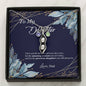 To My Daughter, Love Dad - White Gold Necklace Tessttt