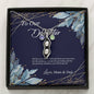 To Our Daughter, Love Mum & Dad - White Gold Necklace Tessttt