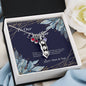 To Our Daughter, Love Mum & Dad - White Gold Necklace Tessttt