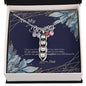To My Daughter, Love Dad - White Gold Necklace Tessttt