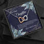 To Our Daughter - Silver Love Knot Necklace Interlocking